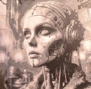 Robot Female - Hueforge   