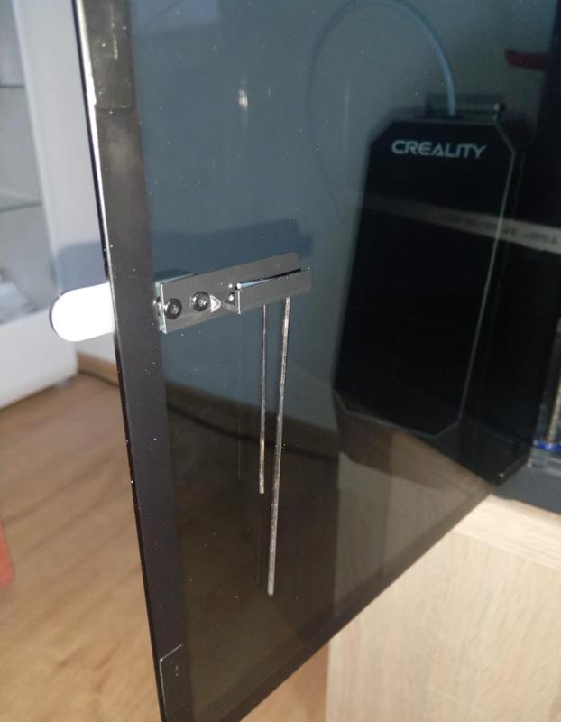 Allen key holder in bambu door