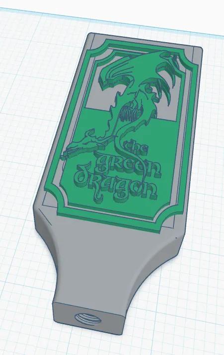 Green Dragon Tap Handle   