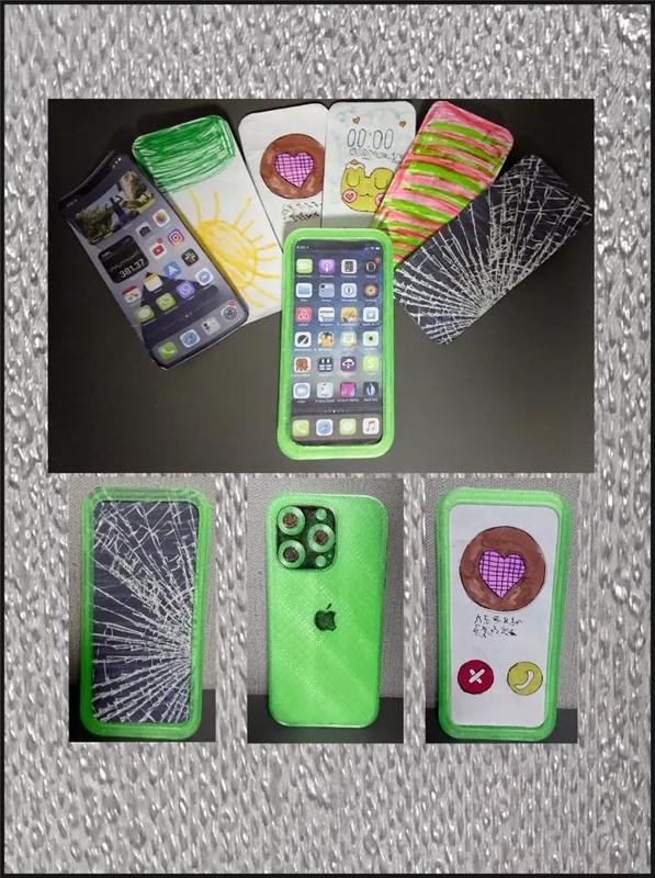 Toy Iphone with replacement paper screens   