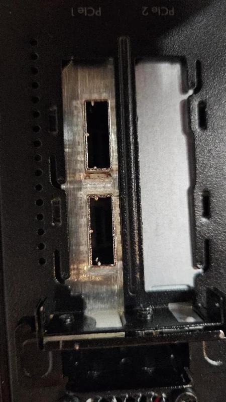 Low Profile PCIE Bracket With customizable holes   
