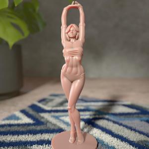 Girl Stretching
