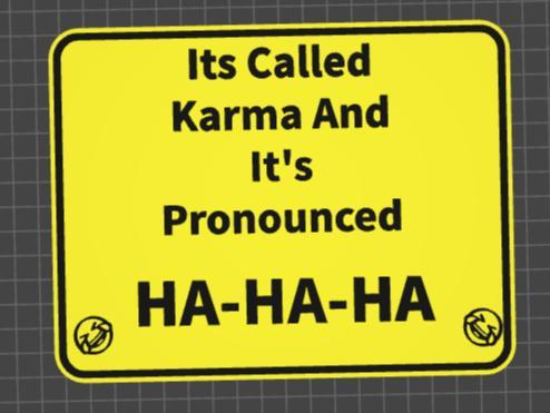 funny signs karma