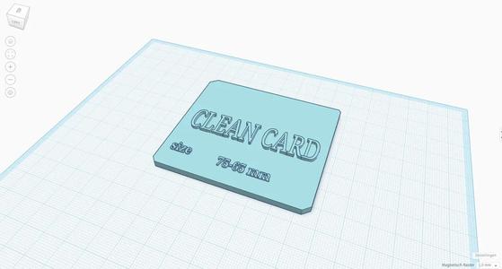 clean card   