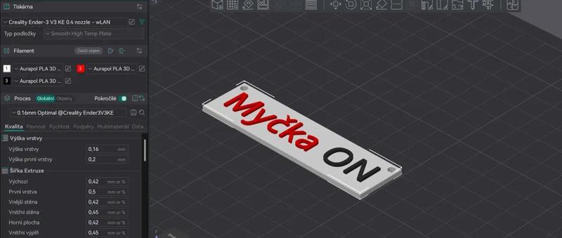 Značka na myčku (dishwasher sign)   