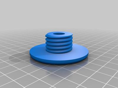 Filament guide for IKEA STUVA enclosure with screw-on bottom piece