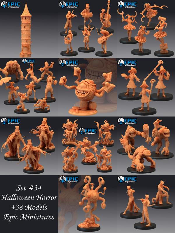 Halloween Horror Set / Scary Circus & Carnival Encounter / Spooky Collection / Pre-Supported