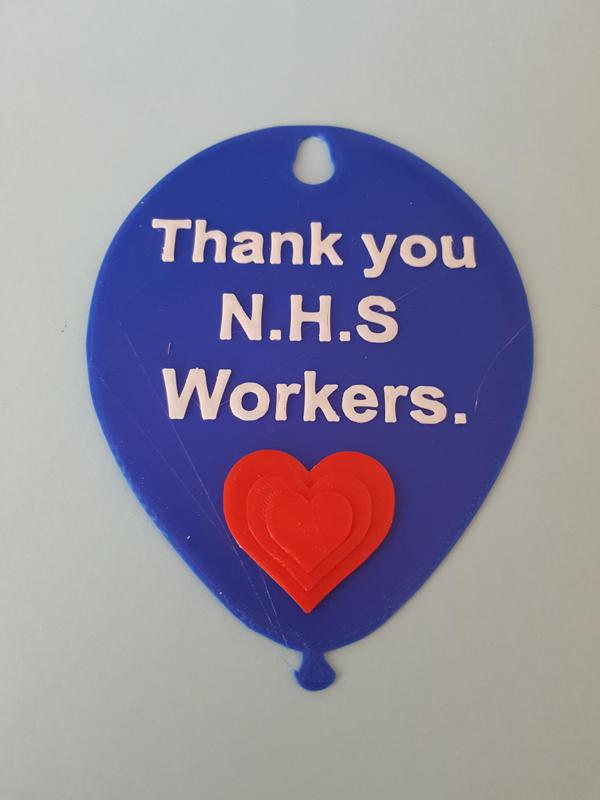 NHS thank you balloon