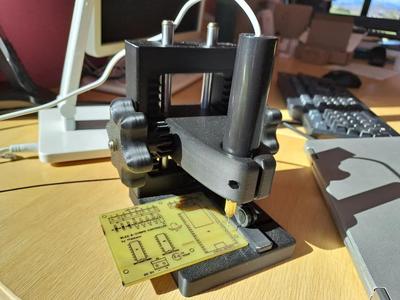 Press drill for PCB   