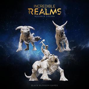 IR01M021 Mounted & Demondogs Monsters :: Incredible Realms Nulan & Tinjan