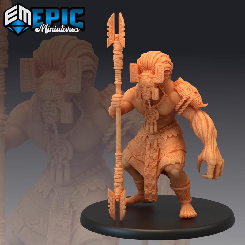 Giant Temple Guard / Aztec Warrior / Woodland Shrine Guardian / Jungle Encounter