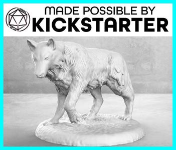 Wolf - Casual Pose - Tabletop Miniature