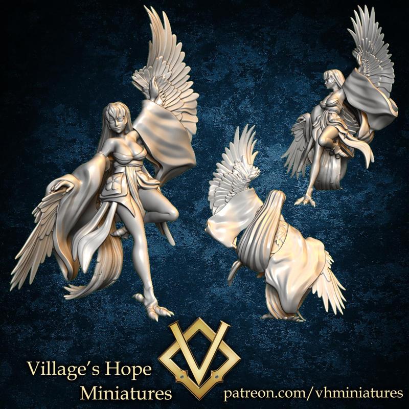 Half bird dancer / harpy dancer / bard