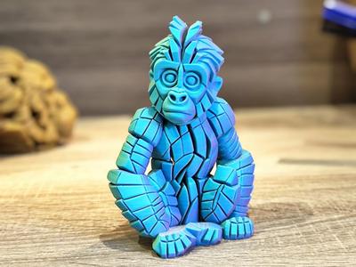 Stone Baby Gorilla Statue