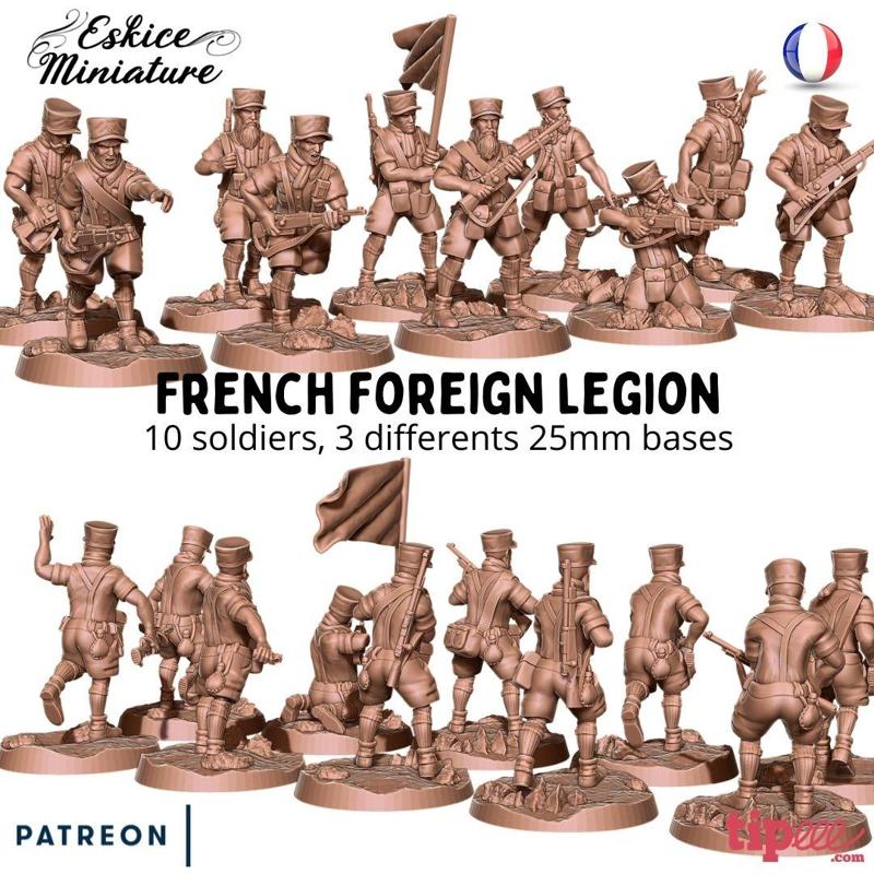 Legionnaires x10 - 28mm for wargame
