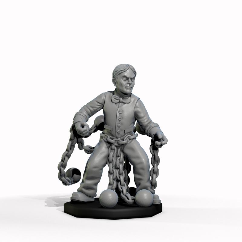 The Great Houdini Cthulhu Investigator 32mm RPG Tabletop