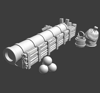 Medieval medium cannon - artillery