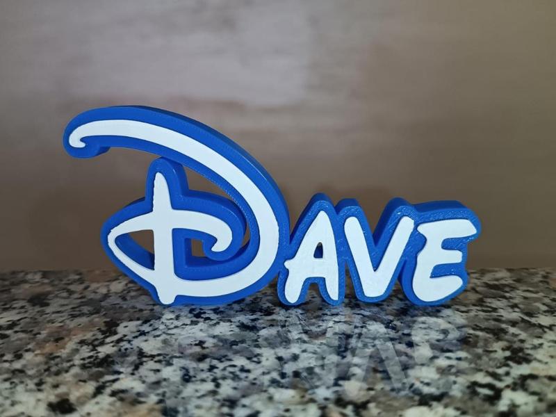 Dave Disney Name Sign Decorated Room child Birth