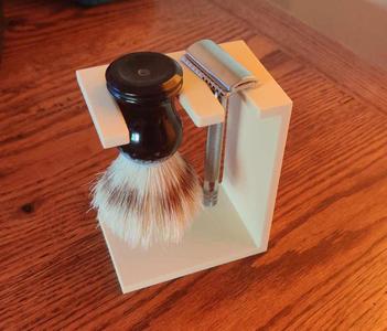 Shaving Stand for Brush and Razor.