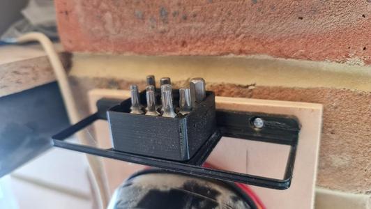 Gridfinity 1x1x1 Hex bit holder x14