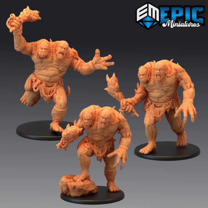 Ettin Ancestor Set / Ancient Two Headed Ogre / Cave Encounter
