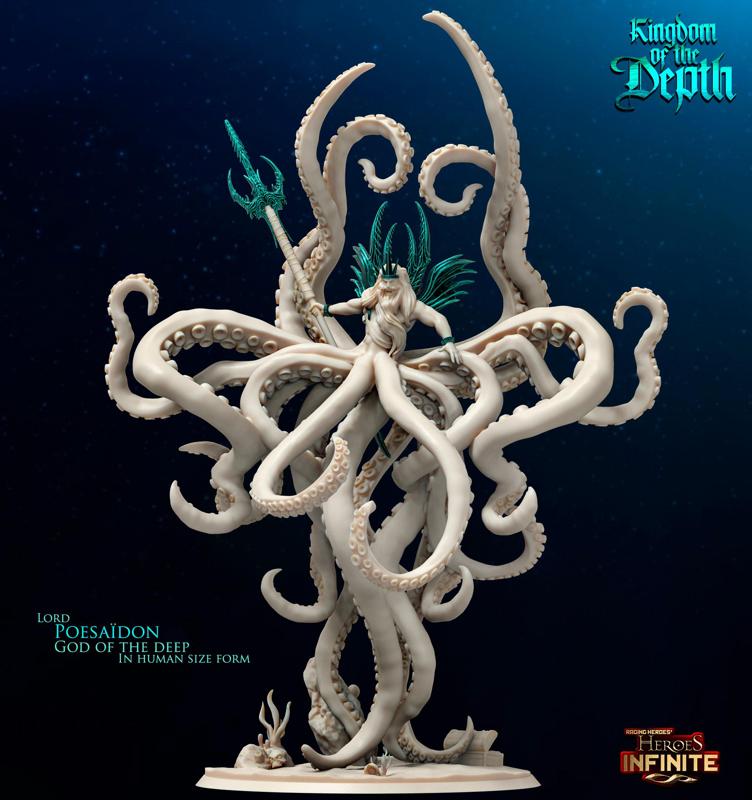 Lord Poesaidon, God of the Deep in Human Size Form