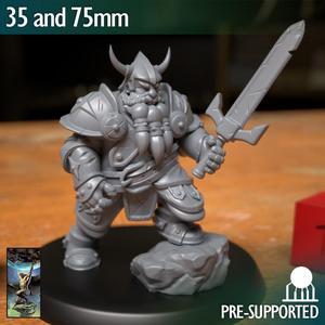 Dwarf Fighter Warrior Sword