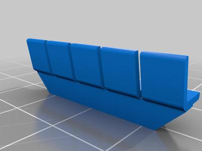 h0 1/87 platformseats - Single leg