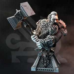 Elite Dwarf Barbarian BUST - Rend 'Madbeard' Mathias