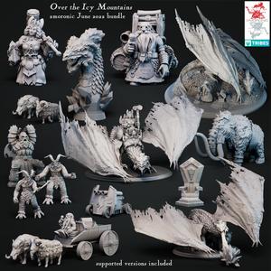 Over the Icy Mountains - White Dragon and Dwarves bundle 18