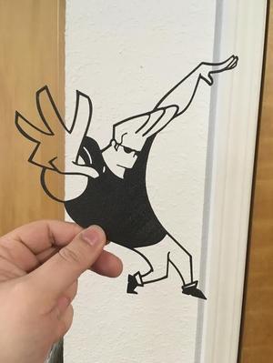 Johnny Bravo Line Drawing