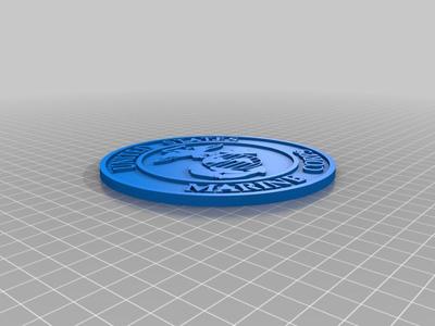 Marine Corp Logo and keychain