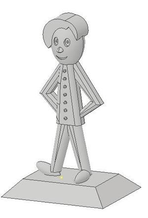 Statue of a boy
