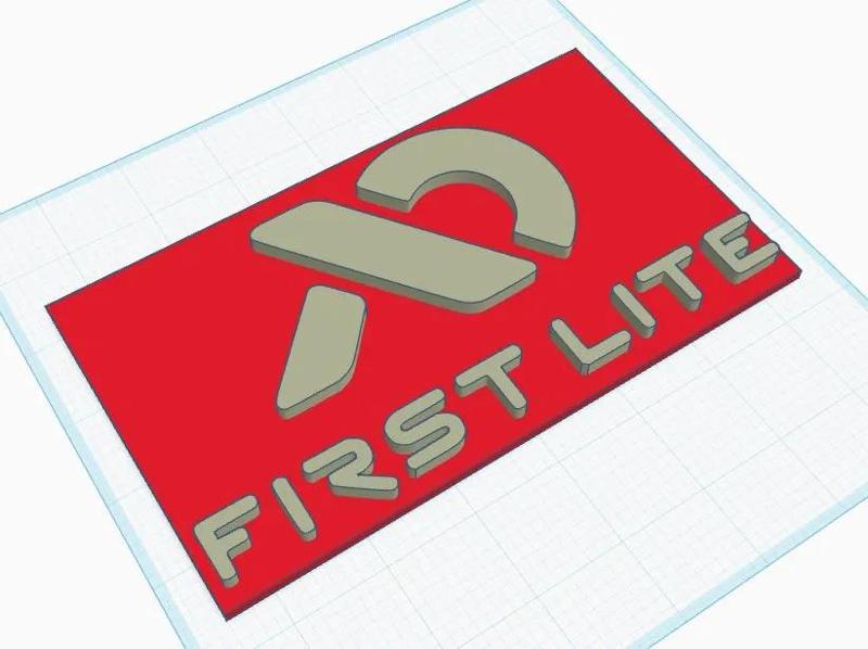 First Lite Logo Plate   