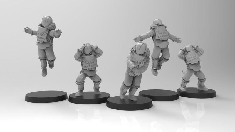 Lunar Auxilia Slave Sorcerers - Presupported