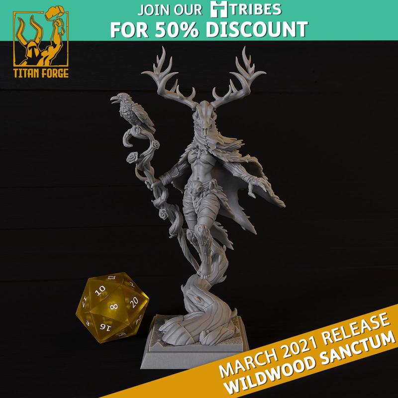 Suri The Maleficent Omen - Wildwood Sanctum - Titan Forge Miniatures March 2021