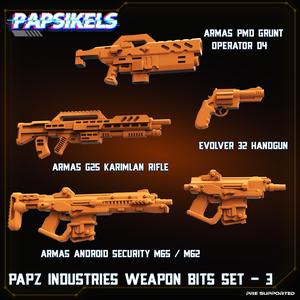 PAPZ INDUSTRIES WEAPONS BITS SET 3