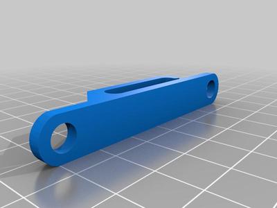 Traxxas Rustler battery hold down with wire retaining clip