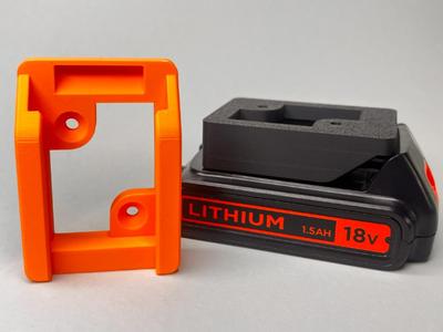Black + Decker 18V Battery Holder / Wall Mount 