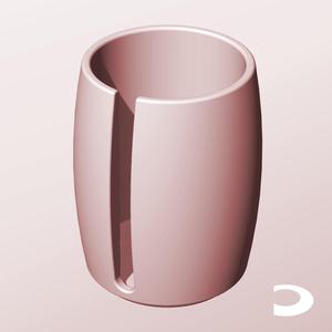 CR68-105-S Slotted Modular Stacking Storage Boxes | Printable Objects - Infinite Containers | stl file for 3d printing