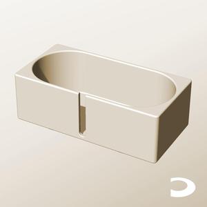 CX96-70-SB Slotted Modular Stacking Storage Boxes Bins | Printable Objects - Infinite Containers | stl file for 3d printing