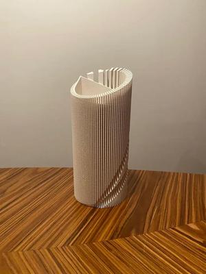 Modern Minimalist Spiral Vase   