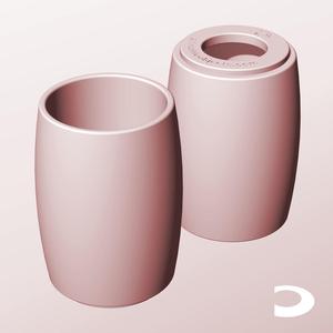 CR68-115-P Pierced Modular Stacking Storage Box Bin Container Planter Lamp Shade | Printable Objects - Infinite Containers | stl file for 3d printing