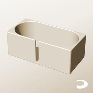 CX96-80-SB Slotted Modular Stacking Storage Boxes Bins | Printable Objects - Infinite Containers | stl file for 3d printing