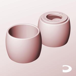 CR68-65-P Pierced Modular Stacking Storage Box Bin Container Planter Lamp Shade | Printable Objects - Infinite Containers | stl file for 3d printing