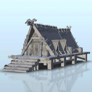 Viking house 27 - SAGA Flames of war Bolt Action Medieval Age of Sigmar Warhammer