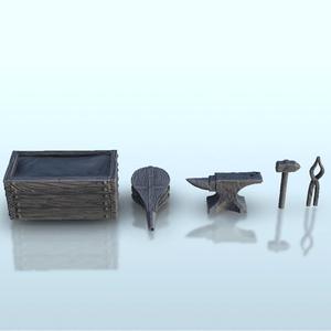 Blacksmith interior set - Warhammer Age of Sigmar Bolt Action Flames of War