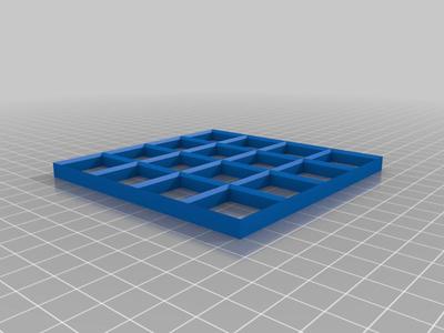 4x4 1 inch grid stamp