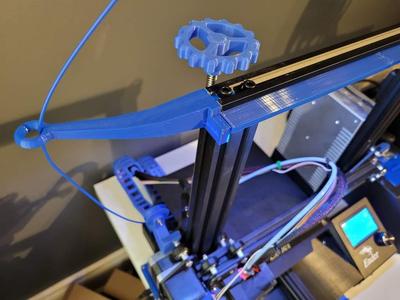 Filament guide attatchment for LED bar (Ender 3)