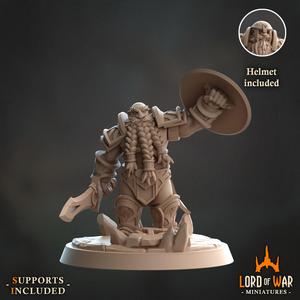 Frost Dwarf Warrior 3 Modular (Presupported)